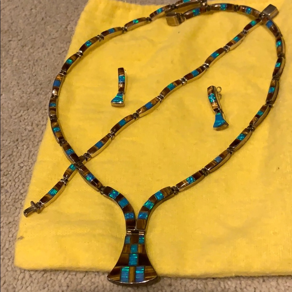 Tiger eye stone jewelry Egyptian pharaoh style